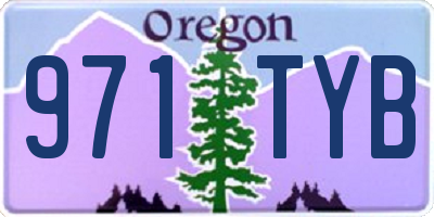 OR license plate 971TYB