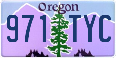 OR license plate 971TYC