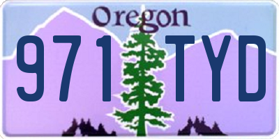 OR license plate 971TYD