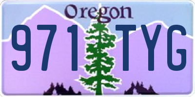 OR license plate 971TYG