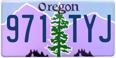 OR license plate 971TYJ