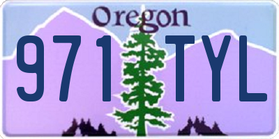 OR license plate 971TYL