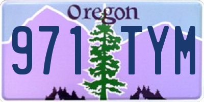 OR license plate 971TYM