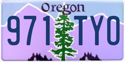 OR license plate 971TYO