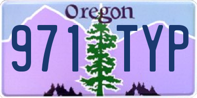 OR license plate 971TYP