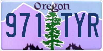 OR license plate 971TYR