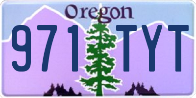 OR license plate 971TYT