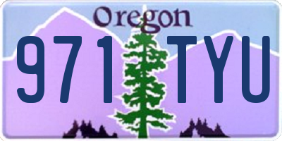 OR license plate 971TYU