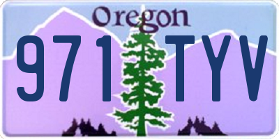 OR license plate 971TYV