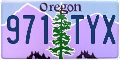 OR license plate 971TYX