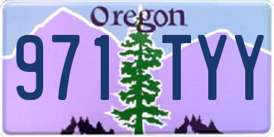 OR license plate 971TYY