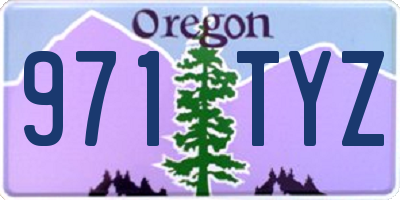 OR license plate 971TYZ