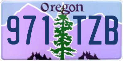 OR license plate 971TZB