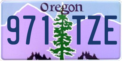 OR license plate 971TZE