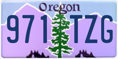 OR license plate 971TZG
