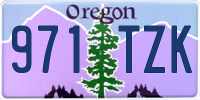 OR license plate 971TZK