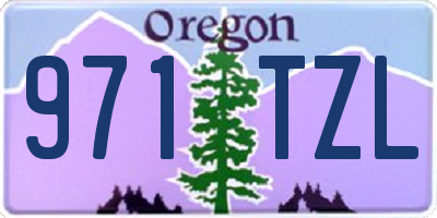 OR license plate 971TZL