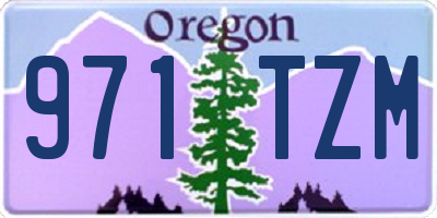 OR license plate 971TZM