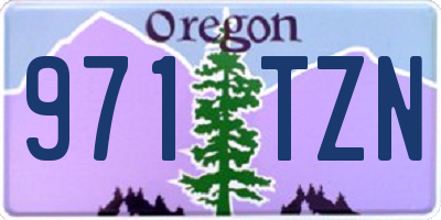 OR license plate 971TZN