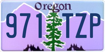 OR license plate 971TZP