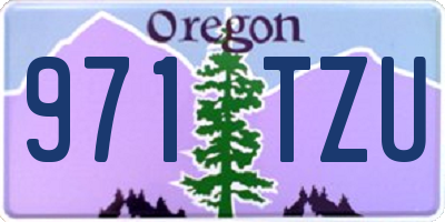 OR license plate 971TZU