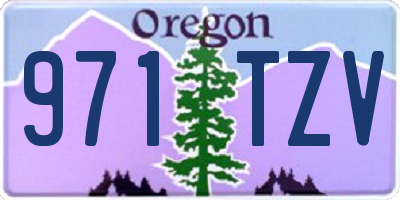 OR license plate 971TZV