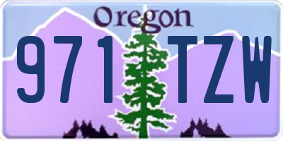 OR license plate 971TZW