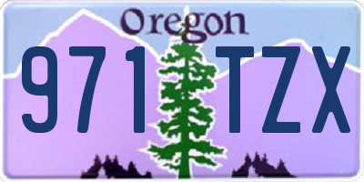 OR license plate 971TZX