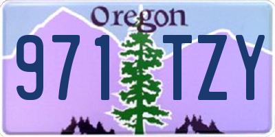 OR license plate 971TZY