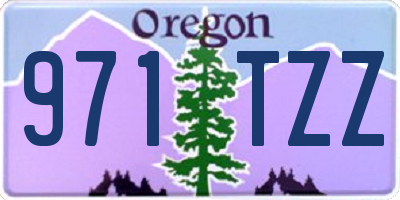 OR license plate 971TZZ