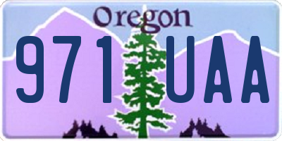 OR license plate 971UAA
