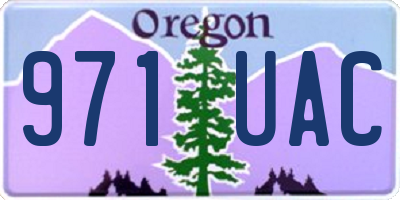 OR license plate 971UAC