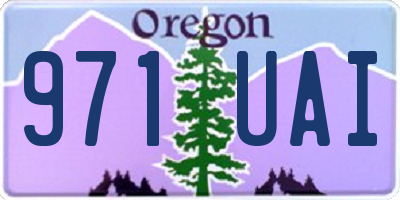 OR license plate 971UAI