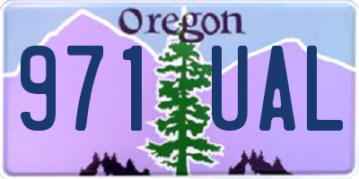 OR license plate 971UAL