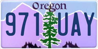 OR license plate 971UAY