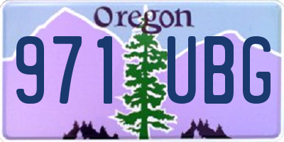 OR license plate 971UBG