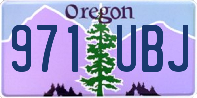 OR license plate 971UBJ