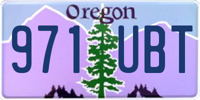 OR license plate 971UBT