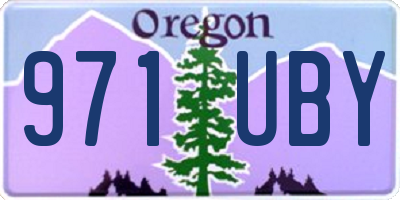 OR license plate 971UBY