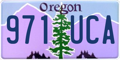 OR license plate 971UCA