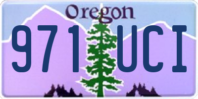 OR license plate 971UCI