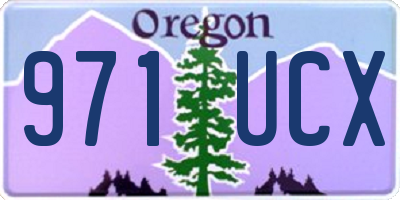 OR license plate 971UCX