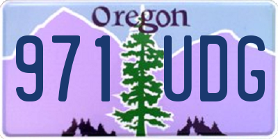 OR license plate 971UDG