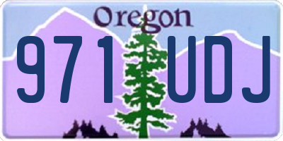 OR license plate 971UDJ