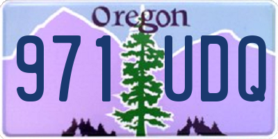 OR license plate 971UDQ