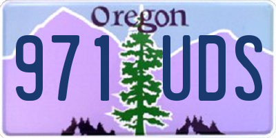 OR license plate 971UDS
