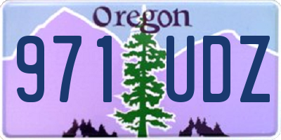 OR license plate 971UDZ