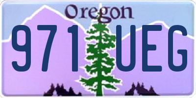 OR license plate 971UEG