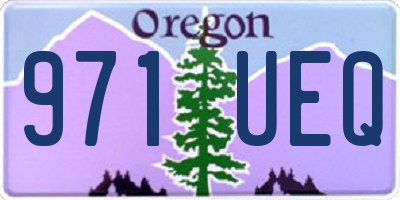 OR license plate 971UEQ
