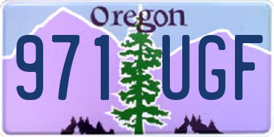 OR license plate 971UGF
